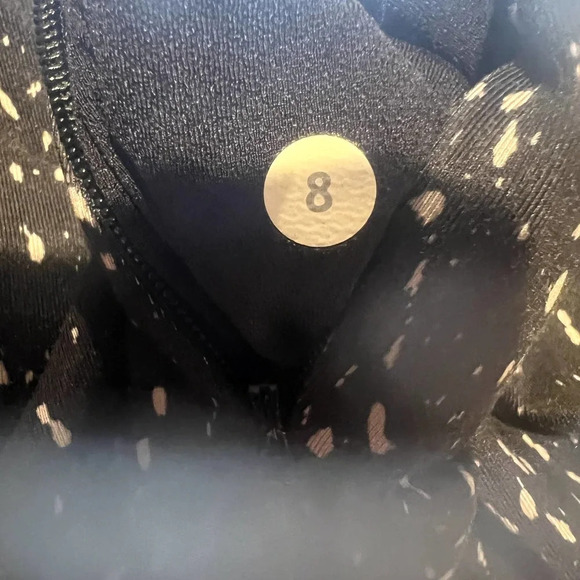 Lululemon Go The Distance 1/2‎ Zip Butterfly Texture Mink Berry Black Size 8 - Picture 7 of 7